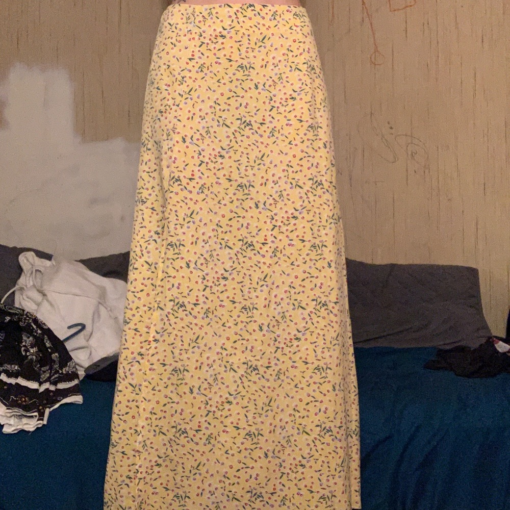 floral maxi skirt